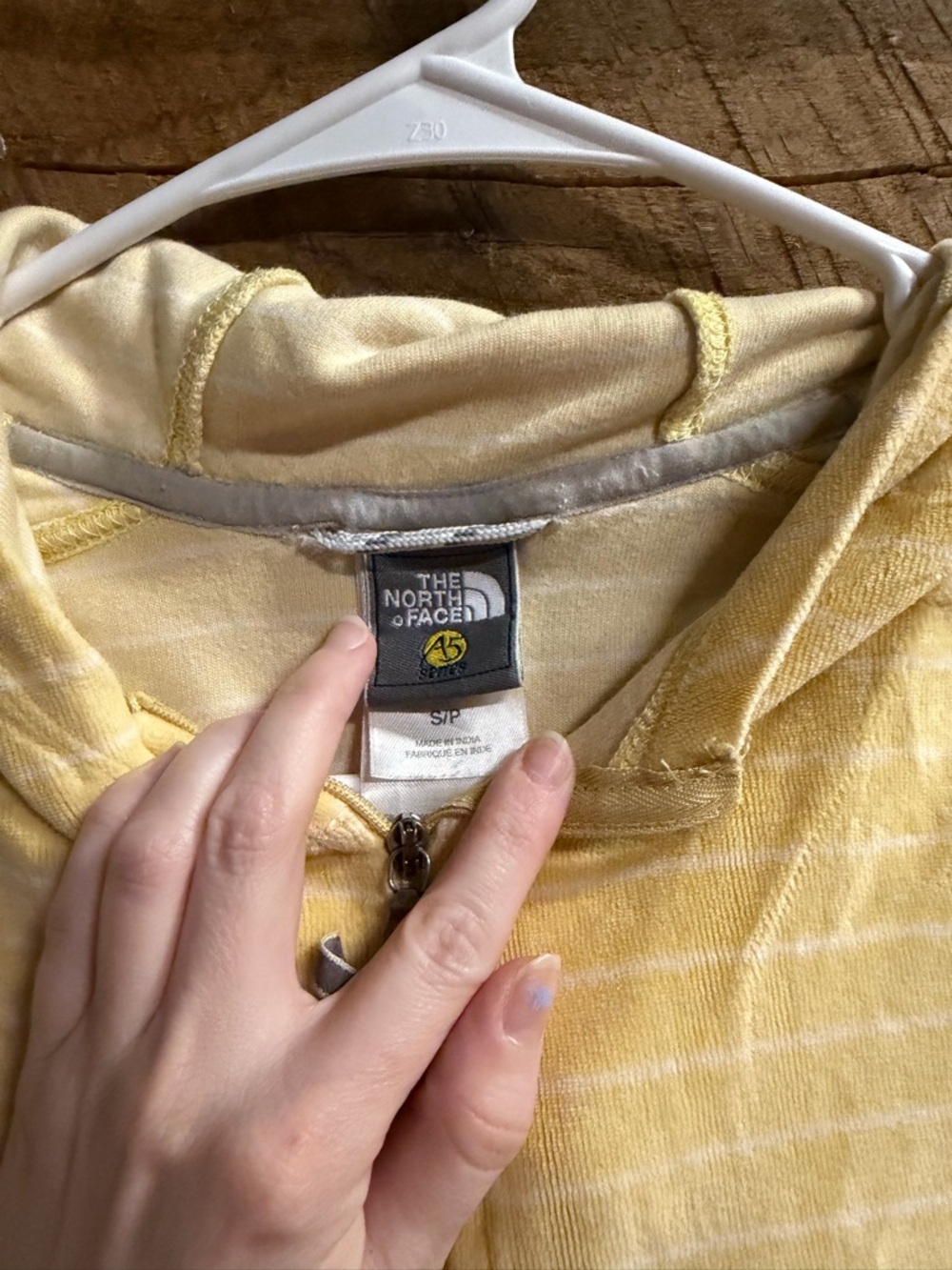 The North Face Yellow Stripe Half-Zip Teddy Jacket - Picture 5 of 9